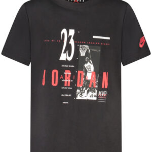 JORDAN T-SHIRT MANICHE CORTE BAMBINO NERO