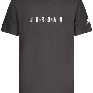 JORDAN T-SHIRT MANICHE CORTE BAMBINO NERO