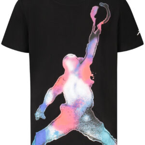 JORDAN T-SHIRT MANICHE CORTE BAMBINO NERO
