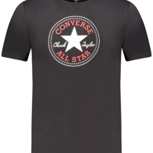 CONVERSE T-SHIRT MANICHE CORTE BAMBINO NERO