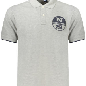 NORTH SAILS POLO MANICHE CORTE UOMO GRIGIO