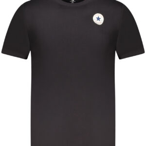 CONVERSE T-SHIRT MANICHE CORTE BAMBINO NERO