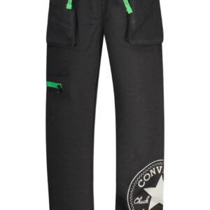 CONVERSE PANTALONE TUTA LUNGO BAMBINO NERO