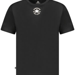 CONVERSE T-SHIRT MANICHE CORTE BAMBINO NERO