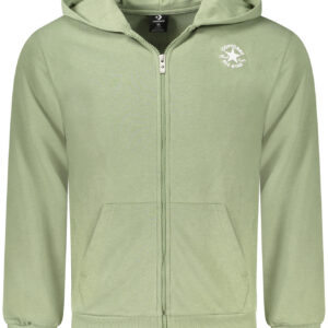 CONVERSE FELPA CON ZIP BAMBINO VERDE