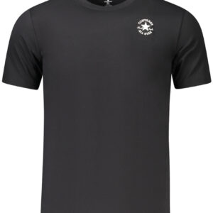 CONVERSE T-SHIRT MANICHE CORTE BAMBINO NERO