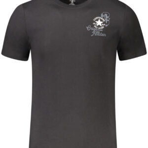 CONVERSE T-SHIRT MANICHE CORTE BAMBINO NERO