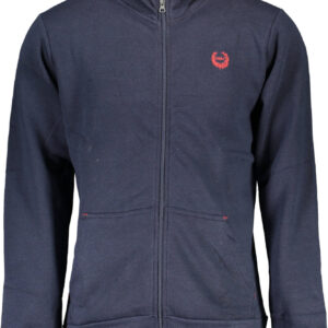 GIAN MARCO VENTURI FELPA CON ZIP UOMO BLU