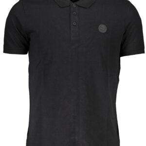 GIAN MARCO VENTURI POLO MANICHE CORTE UOMO NERO