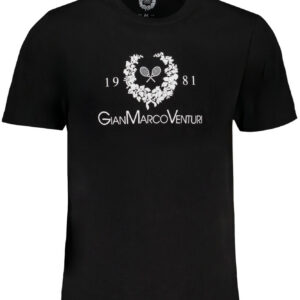 GIAN MARCO VENTURI T-SHIRT MANICHE CORTE UOMO NERO