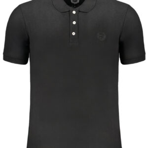 GIAN MARCO VENTURI POLO MANICHE CORTE UOMO NERO