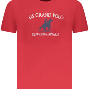 U.S. GRAND T-SHIRT MANICHE CORTE UOMO ROSSO