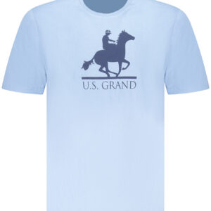 U.S. GRAND T-SHIRT MANICHE CORTE UOMO AZZURRO