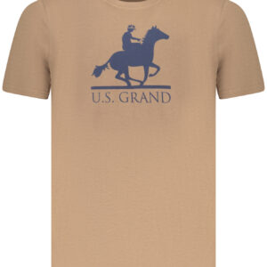 U.S. GRAND T-SHIRT MANICHE CORTE UOMO MARRONE