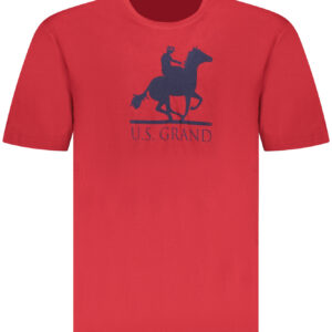 U.S. GRAND T-SHIRT MANICHE CORTE UOMO ROSSO