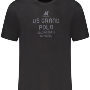 U.S. GRAND T-SHIRT MANICHE CORTE UOMO NERO