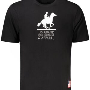 U.S. GRAND T-SHIRT MANICHE CORTE UOMO NERO