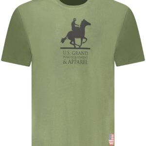 U.S. GRAND T-SHIRT MANICHE CORTE UOMO VERDE
