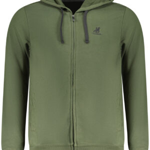 U.S. GRAND FELPA CON ZIP UOMO VERDE