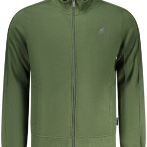 U.S. GRAND FELPA CON ZIP UOMO VERDE