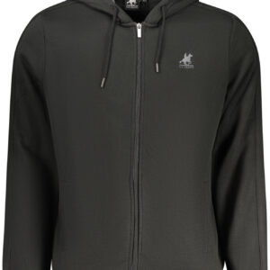 U.S. GRAND FELPA CON ZIP UOMO NERO