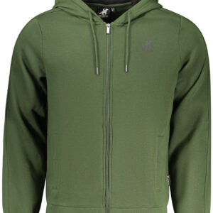 U.S. GRAND FELPA CON ZIP UOMO VERDE