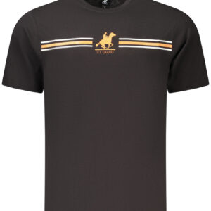 U.S. GRAND T-SHIRT MANICHE CORTE UOMO NERO