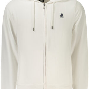 U.S. GRAND FELPA CON ZIP UOMO BIANCO