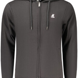 U.S. GRAND FELPA CON ZIP UOMO NERO