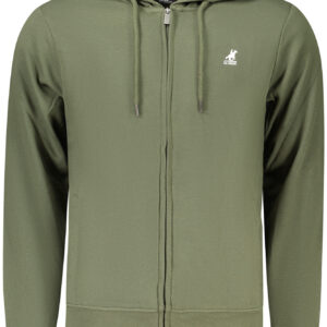 U.S. GRAND FELPA CON ZIP UOMO VERDE