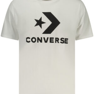 CONVERSE T-SHIRT MANICHE CORTE UOMO BIANCO