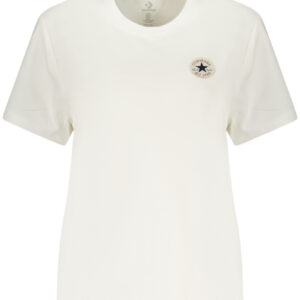 CONVERSE T-SHIRT MANICHE CORTE DONNA BIANCO