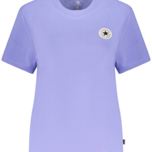 CONVERSE T-SHIRT MANICHE CORTE DONNA VIOLA
