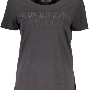 SCERVINO STREET T-SHIRT MANICHE CORTE DONNA NERO