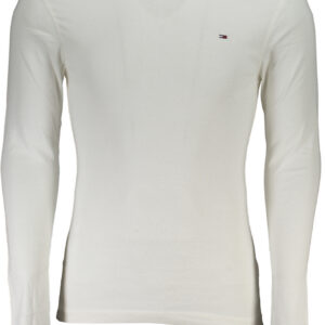 TOMMY HILFIGER T-SHIRT MANICHE LUNGHE UOMO BIANCO