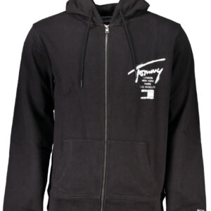TOMMY HILFIGER FELPA CON ZIP UOMO NERO