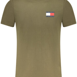 TOMMY HILFIGER T-SHIRT MANICHE CORTE UOMO VERDE