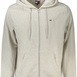 TOMMY HILFIGER FELPA CON ZIP UOMO GRIGIO