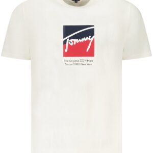 TOMMY HILFIGER T-SHIRT MANICHE CORTE UOMO BIANCO