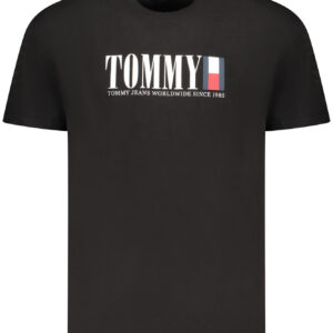 TOMMY HILFIGER T-SHIRT MANICHE CORTE UOMO NERO