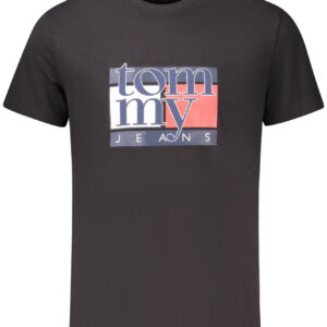 TOMMY HILFIGER T-SHIRT MANICHE CORTE UOMO NERO