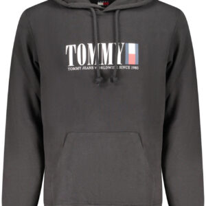 TOMMY HILFIGER FELPA SENZA ZIP UOMO NERO