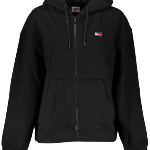 TOMMY HILFIGER FELPA CON ZIP DONNA NERO
