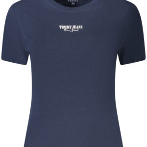 TOMMY HILFIGER T-SHIRT MANICHE CORTE DONNA BLU