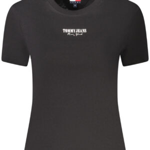 TOMMY HILFIGER T-SHIRT MANICHE CORTE DONNA NERO