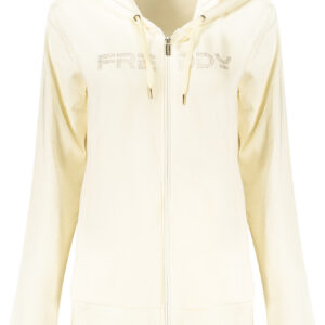 FREDDY FELPA CON ZIP DONNA BIANCO