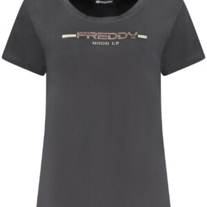 FREDDY T-SHIRT MANICHE CORTE DONNA NERO