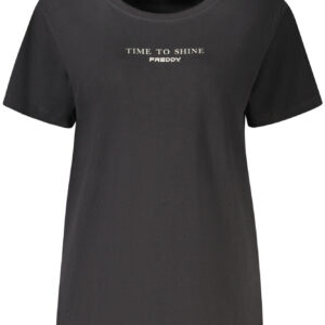 FREDDY T-SHIRT MANICHE CORTE DONNA NERO