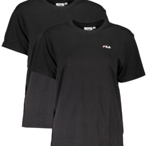 FILA T-SHIRT MANICHE CORTE DONNA NERO