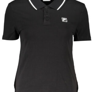 FILA POLO MANICHE CORTE DONNA NERO
